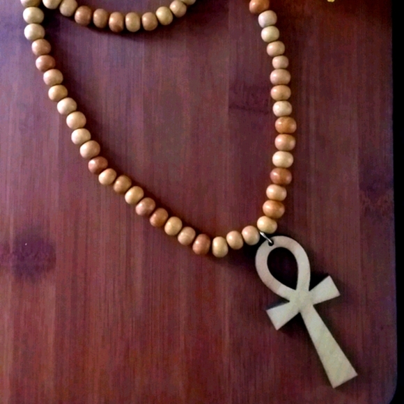 1PC Beautiful Mediation Bead Ankh Necklace - Picture 5 of 6